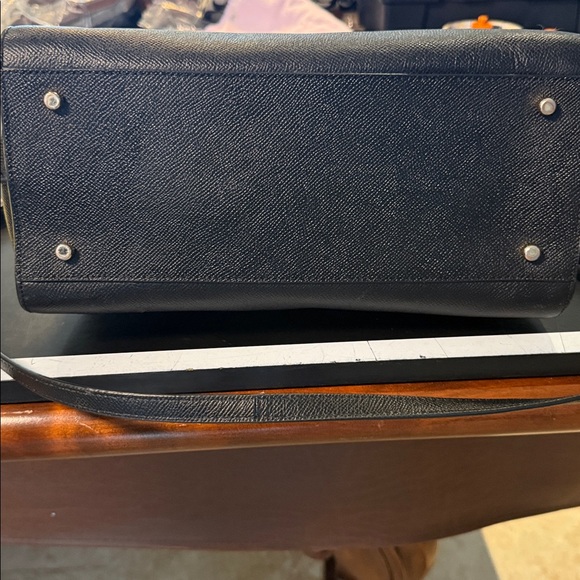 Coach Black Satchel Bag with crossbody strap - Picture 6 of 13